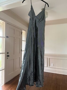 Anthropologie Metallic Slip Dress NWT
